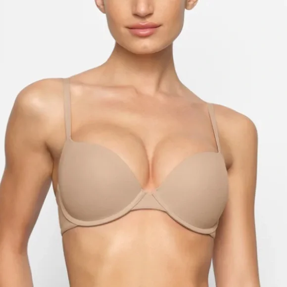 NEW SKIMS Fits Everybody Push Up Bra Clay NWT - Picture 1 of 4